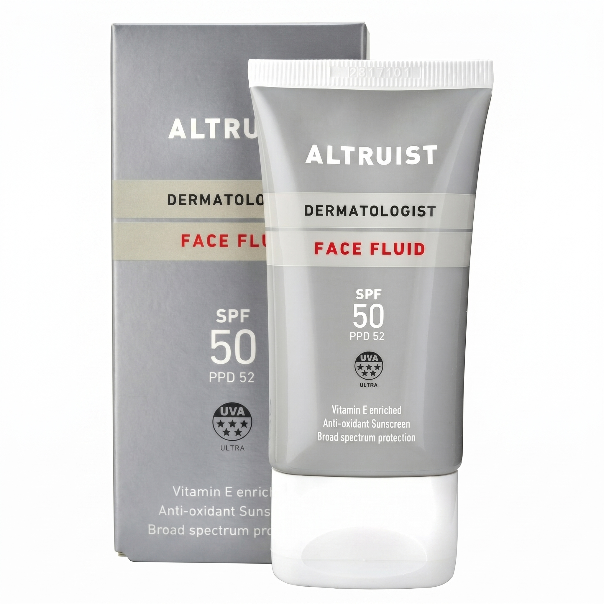 Altruist Dermatologist Face Fluid Sunscreen Hydrating Facial Sunscreen SPF50 50ml