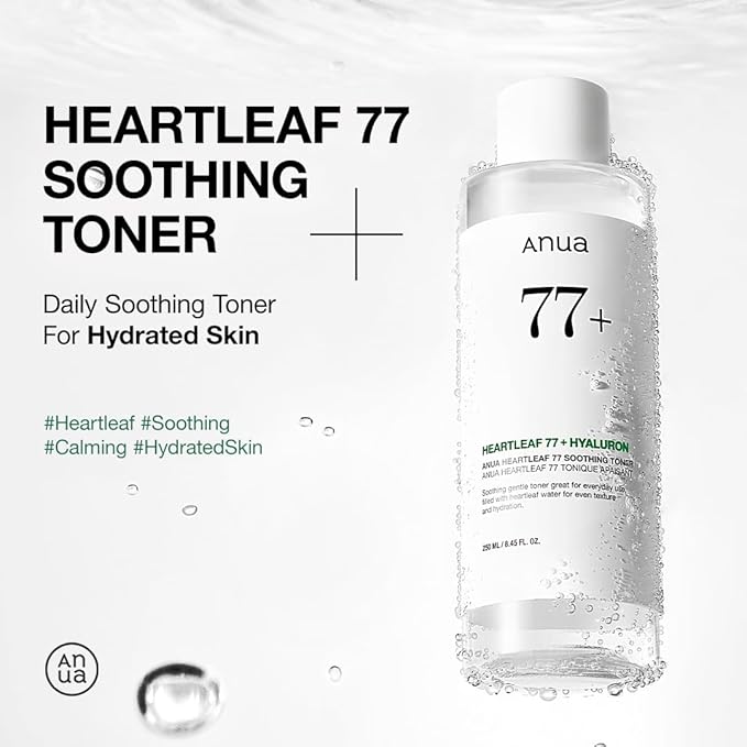 ANUA Heartleaf 77 Soothing Toner Moisturizing & Calming Facial Toner