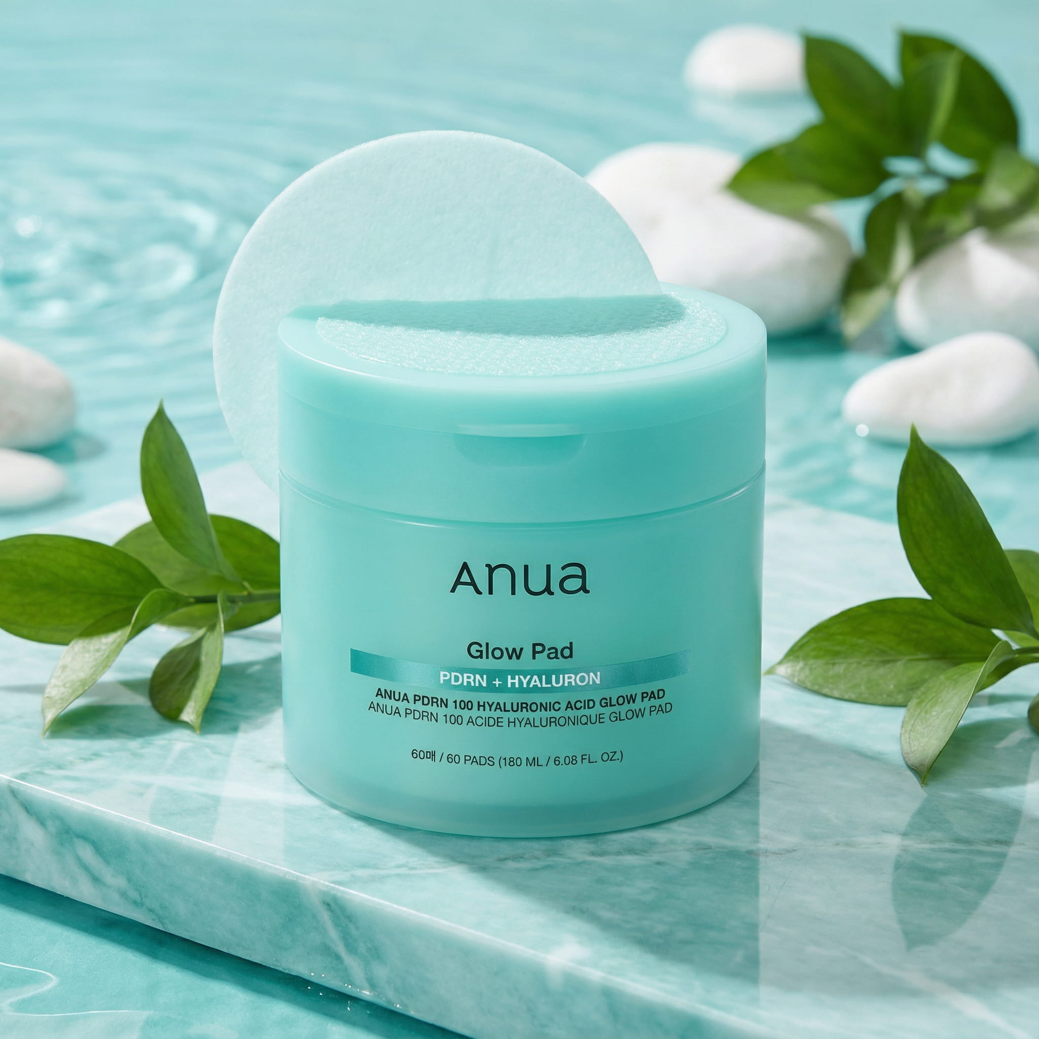 ANUA  PDRN 100 Hyaluronic Acid Glow Pad