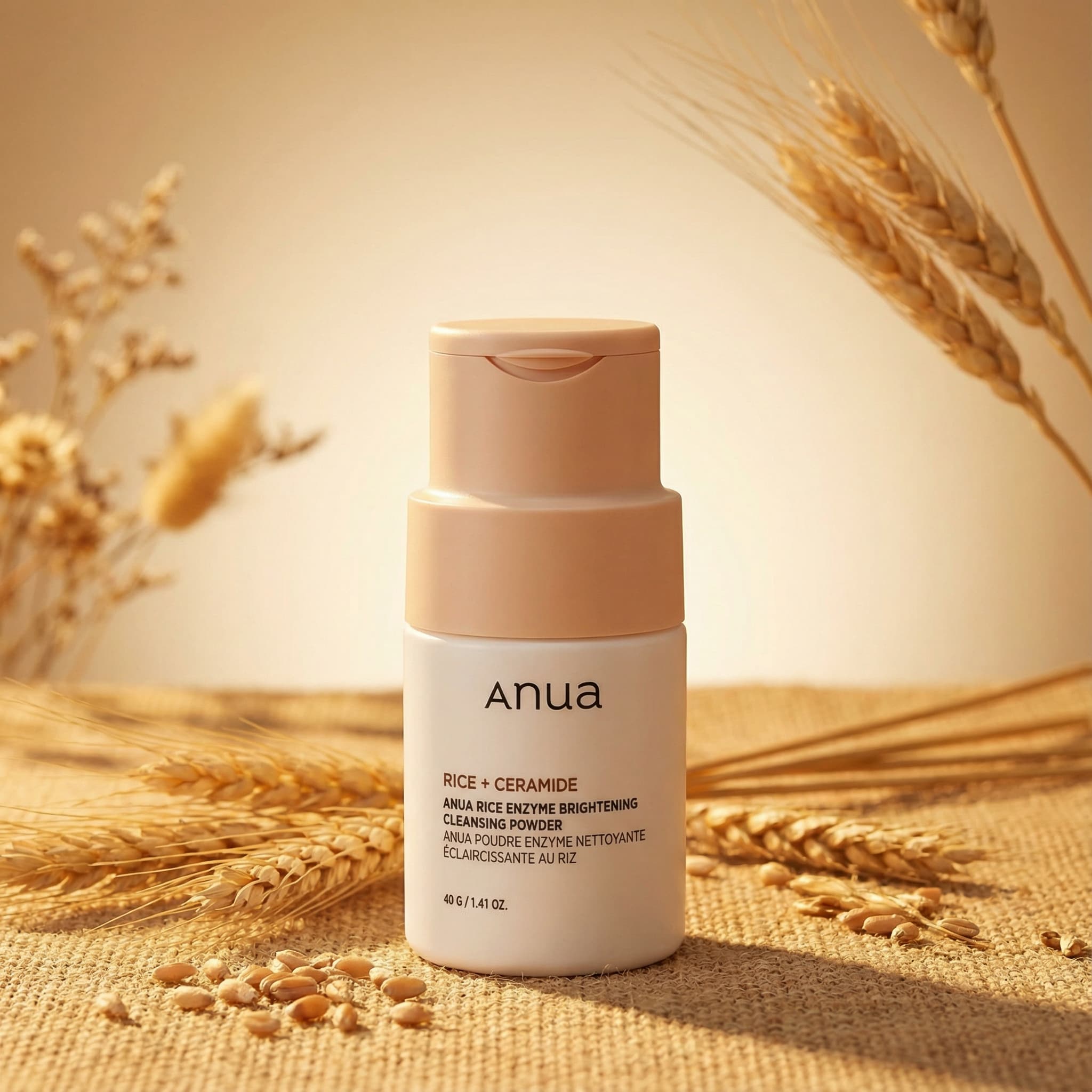 ANUA  Rice Enzyme Brightening Cleansing Powder, 40g