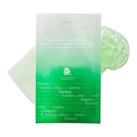 Axis-Y 61% Mugwort Green Vital Energy Complex Sheet Mask