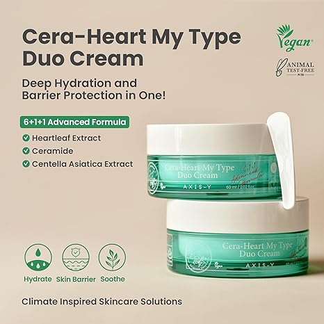 Axis-Y Cera Heart My Type Duo Cream Moisturizing Face Cream 60ml