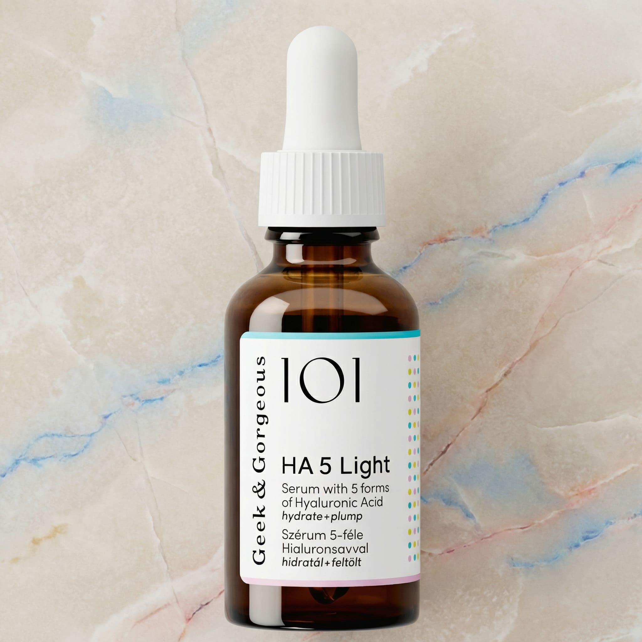 Geek & Gorgeous 101 HA 5 Light Serum, 30ml