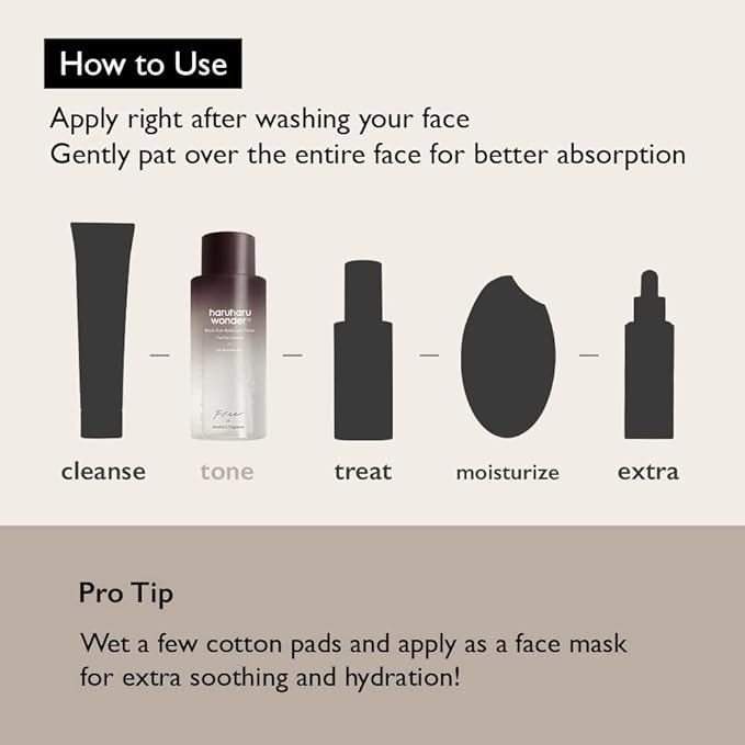 Haruharu Wonder Black Rice Hyaluronic Toner For Sensitive Skin 300 Ml