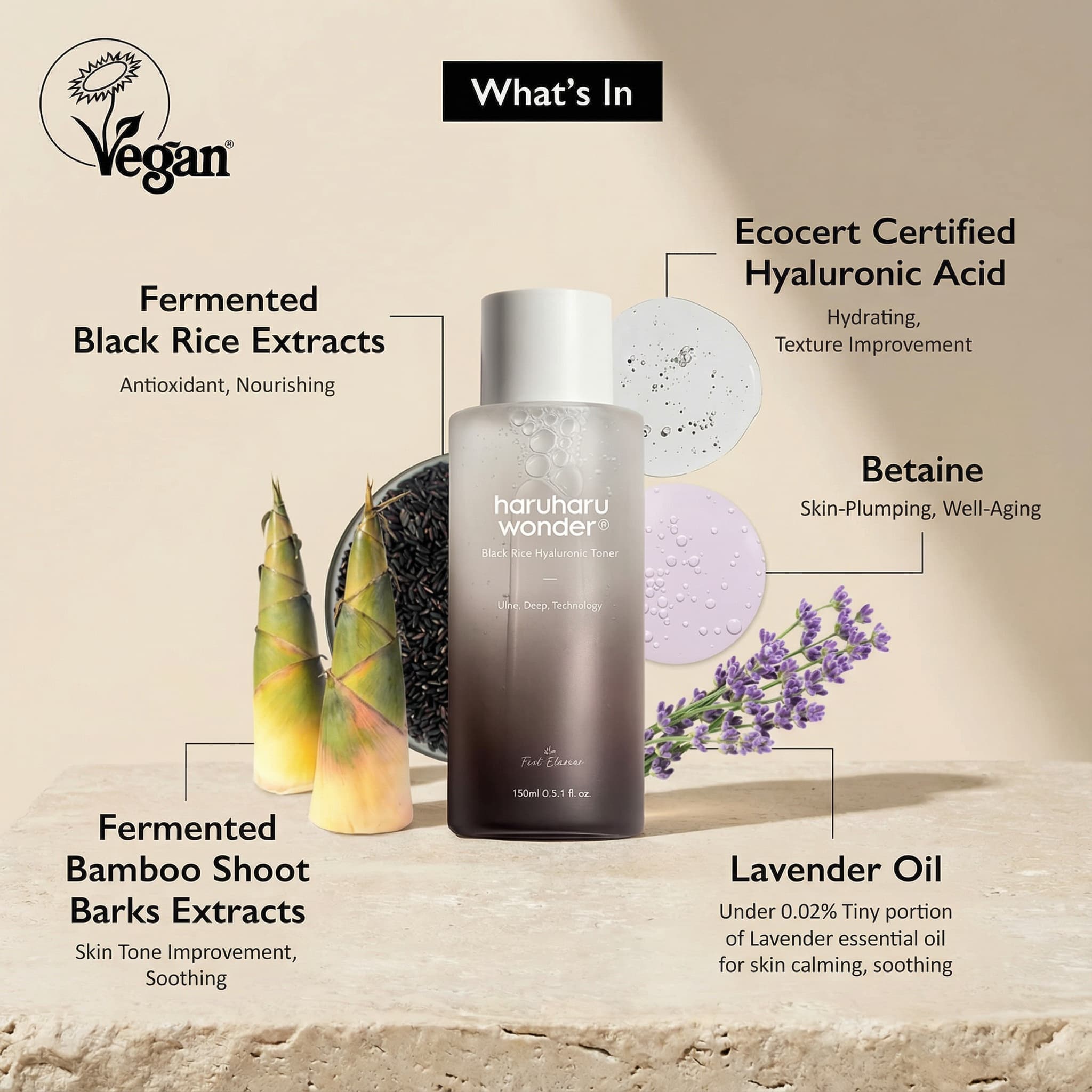 Haruharu Wonder – Black Rice Hyaluronic Toner, 150ml