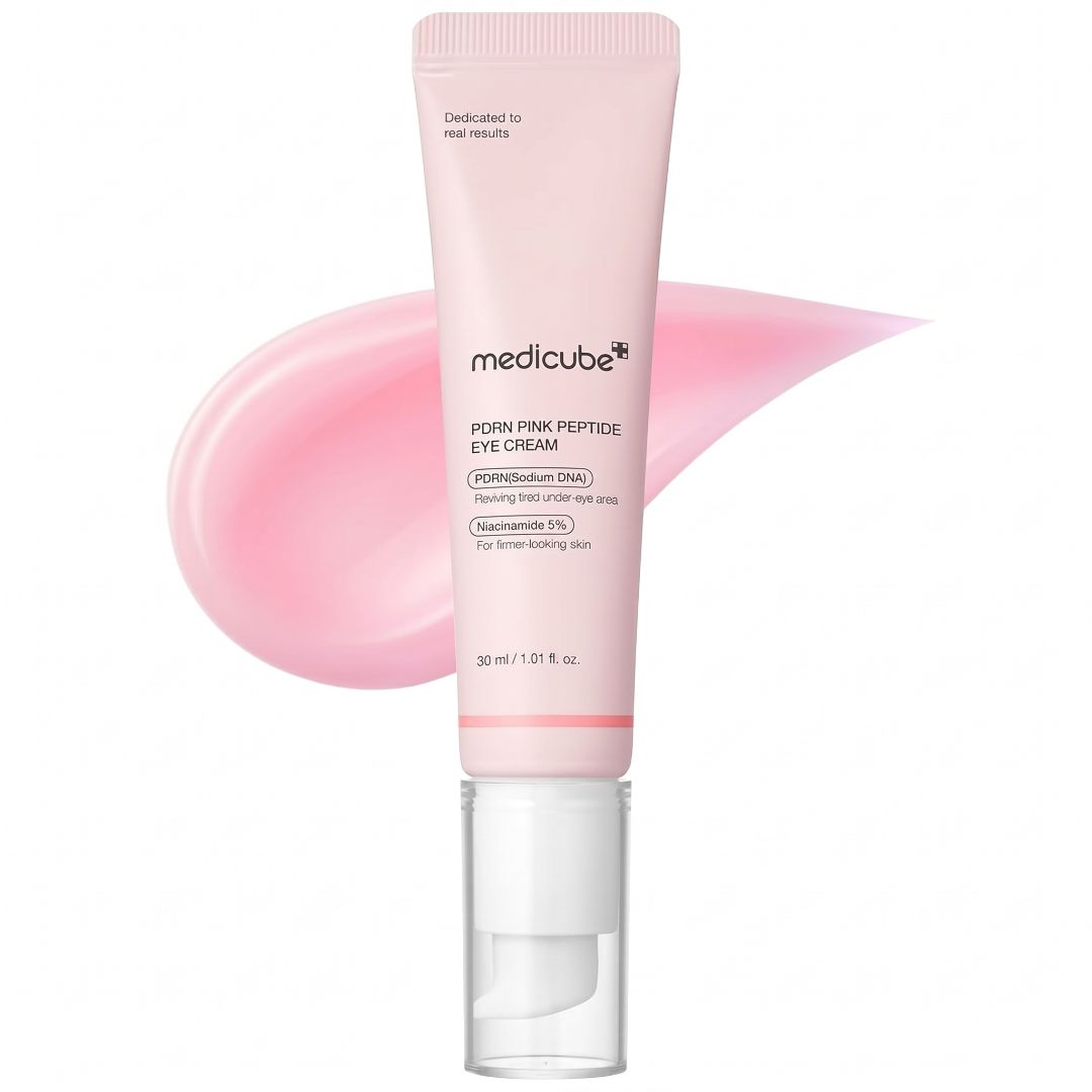 Medicube – PDRN Pink Peptide Eye Cream – 30ml, Anti-wrinkle and Dark Circle Eye Cream