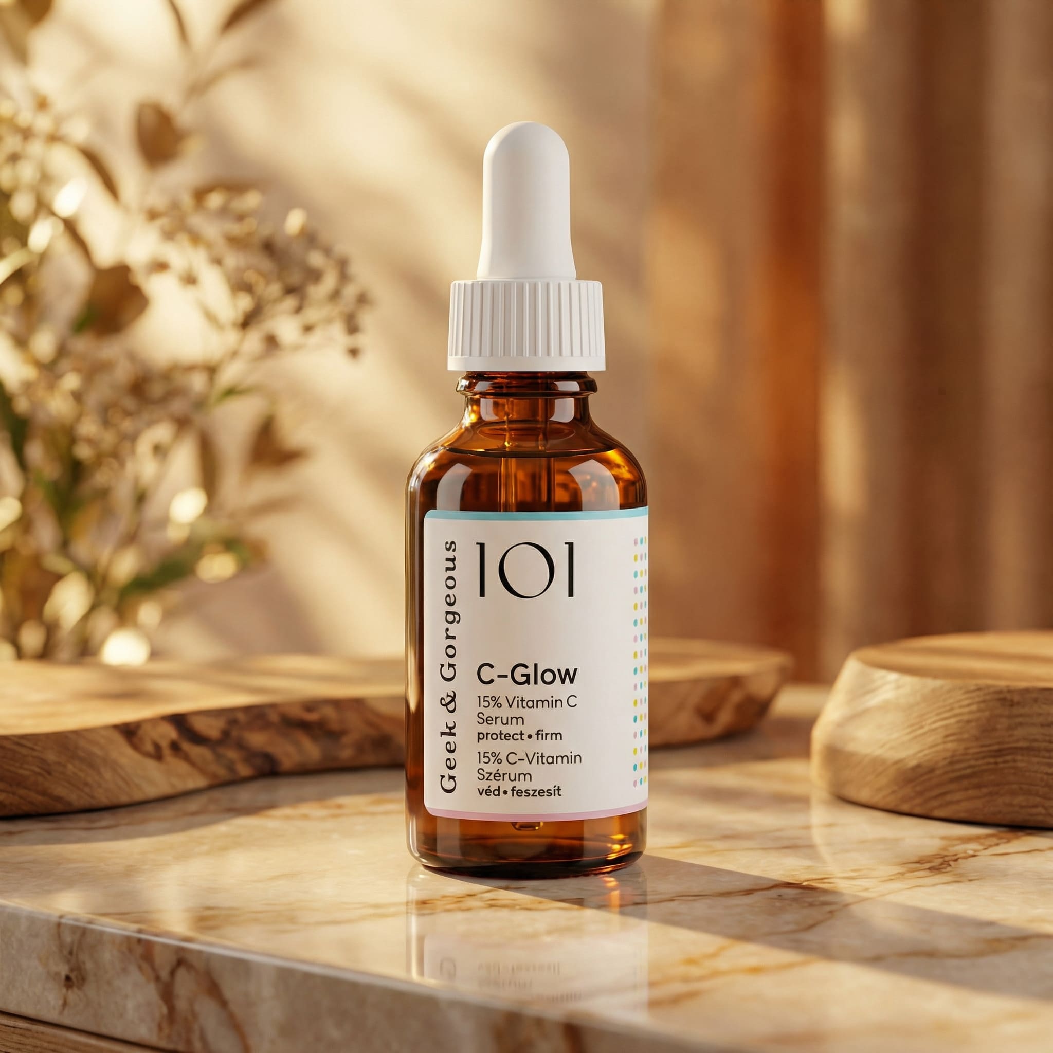 Geek & Gorgeous 101 C-Glow 15% Vitamin C (Ascorbic Acid) Serum 30ml